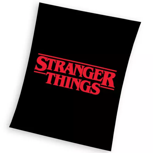 Dětská deka Stranger Things Black 130x170 cm