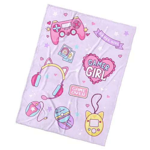 Dětská deka Gamer Girl 130x170 cm
