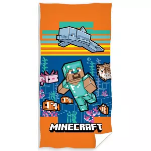 Froté osuška Minecraft Aquatic World 70x140 cm