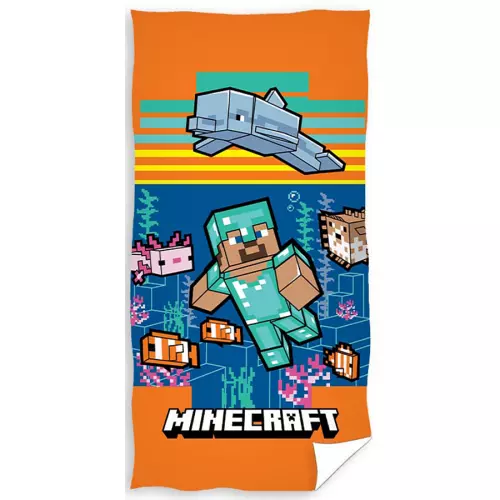 Froté osuška Minecraft Aquatic World 70x140 cm
