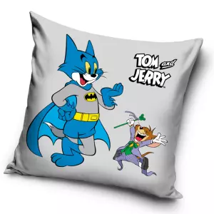 Povlak na polštářek Tom a Jerry jako Batman a Joker 40x40 cm