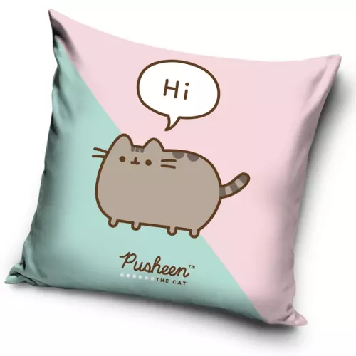 Povlak na polštářek Kočička Pusheen Já Košišta 40x40 cm