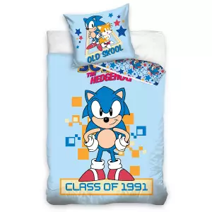 Bavlněné povlečení Ježek Sonic Class Of 1991 140x200+70x90