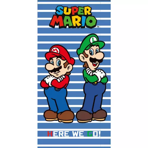 Froté osuška Super Mario a Luigi 70x140 cm