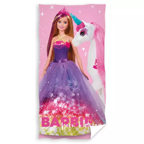 Froté osuška Barbie a Jednorožec 70x140 cm