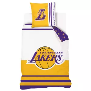 Bavlněné basketbalové povlečení NBA LA Lakers 140x200+70x90