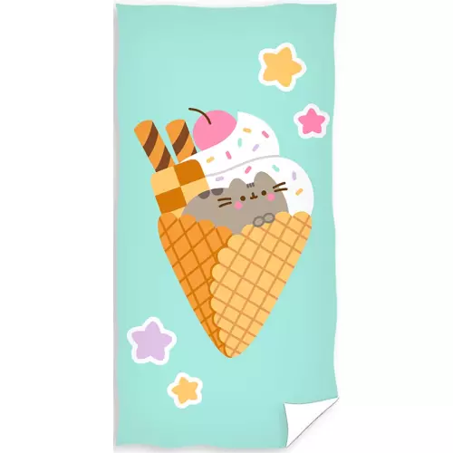 Froté osuška Kočička Pusheen Sladká jako Zmrzlina 70x140 cm