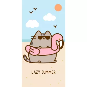 Froté osuška Kočička Pusheen Mňaumózní Dovolená 70x140 cm