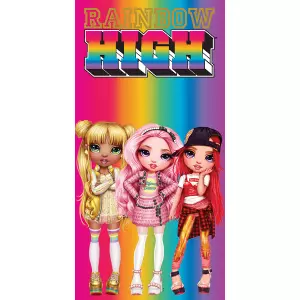 Froté osuška Panenky Rainbow High Duhová Móda 70x140 cm
