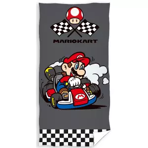 Froté osuška Super Mario Kart Cílová Čára 70x140 cm