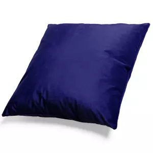 Mikroplyšový povlak na polštář Tmavě Modrý 50x50 cm