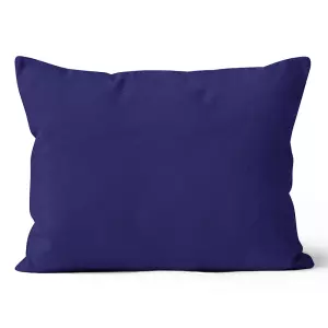 Mikroplyšový povlak na polštář Tmavě Modrý 50x70 cm