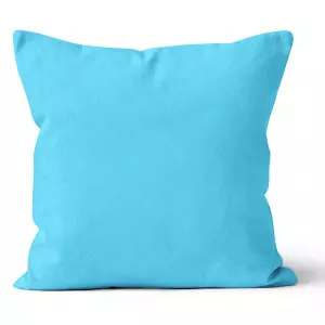 Mikroplyšový povlak na polštář Středně Modrý 40x40 cm