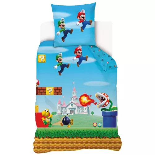 Bavlněné povlečení Super Mario Bros 140x200+70x90