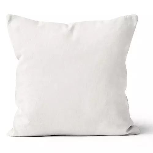 Mikroplyšový povlak na polštář Bílý 40x40 cm