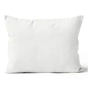 Mikroplyšový povlak na polštář Bílý 50x70 cm