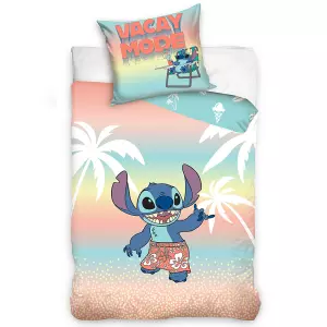 Bavlněné povlečení Lilo a Stitch Na Dovolené 140x200+70x90