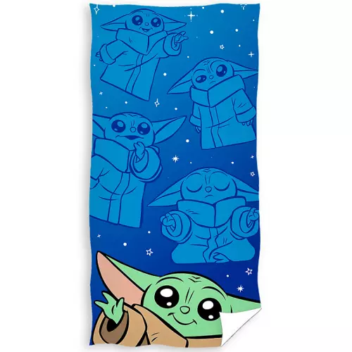Froté osuška Star Wars Baby Yoda Galaxie Grogu 70x140 cm