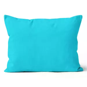Mikroplyšový povlak na polštář Tyrkysový 50x70 cm