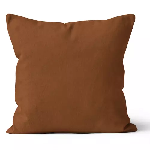 Mikroplyšový povlak na polštář Hnědý 40x40 cm