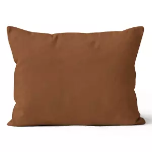 Mikroplyšový povlak na polštář Hnědý 50x70 cm