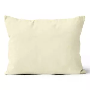 Mikroplyšový povlak na polštář Smetanový 50x70 cm