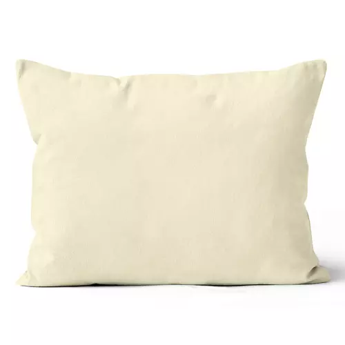 Mikroplyšový povlak na polštář Smetanový 50x70 cm