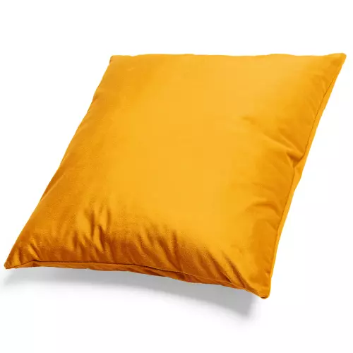 Mikroplyšový povlak na polštář Hořčicový 50x50 cm