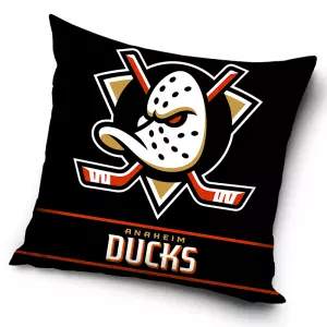 Polštářek NHL Anaheim Ducks Black Mask 40x40 cm