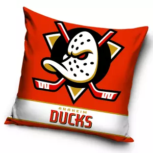Polštářek NHL Anaheim Ducks Orange Mask 40x40 cm