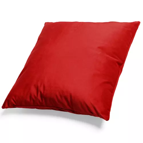 Mikroplyšový povlak na polštář Červený 50x50 cm