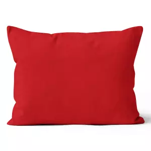 Mikroplyšový povlak na polštář Červený 50x70 cm