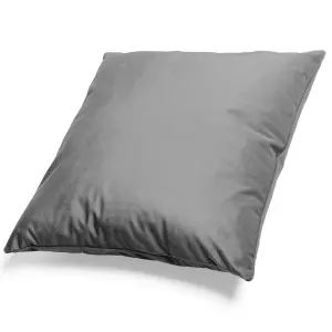 Mikroplyšový povlak na polštář Šedý 50x50 cm