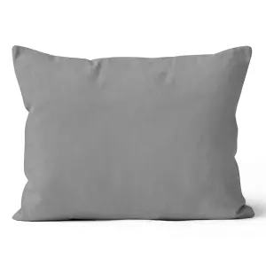 Mikroplyšový povlak na polštář Šedý 50x70 cm