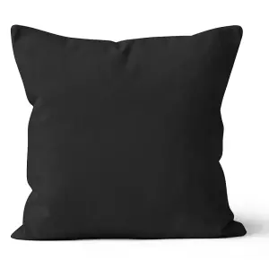 Mikroplyšový povlak na polštář Černý 40x40 cm
