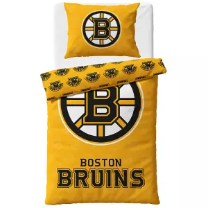 Bavlněné hokejové povlečení NHL Boston Bruins Shields 140x200+70x90