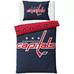 Bavlněné hokejové povlečení NHL Washington Capitals Shields 140x200+70x90