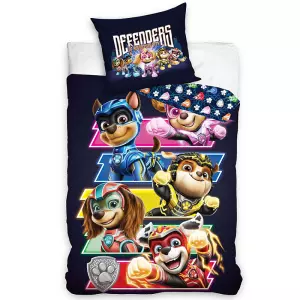Bavlněné povlečení Tlapková Patrola Supertlapky 140x200+70x90