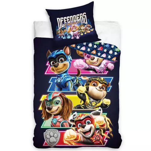 Bavlněné povlečení Tlapková Patrola Supertlapky 140x200+70x90