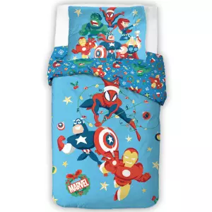 Bavlněné povlečení Avengers Vánoční Jízda 140x200+70x90