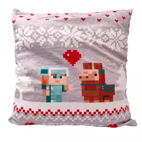 Povlak na polštářek Vánoční Svět Minecraft 40x40 cm