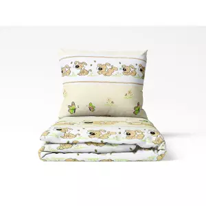 Dětské bavlněné povlečení Pes s kostí 140x200+70x90