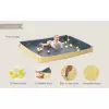Hrací podložka pěnová s míčky Blue Yellow