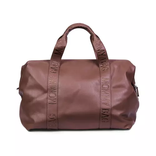 Přebalovací taška Mommy Bag Signature Vegan Leather Dark Brown