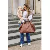 Přebalovací taška Mommy Bag Signature Vegan Leather Dark Brown