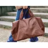 Přebalovací taška Mommy Bag Signature Vegan Leather Dark Brown