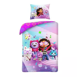 Bavlněné povlečení Gábinin kouzelný domek párty 140x200+70x90