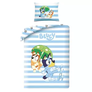 Bavlněné povlečení Bluey stripe 140x200+70x90