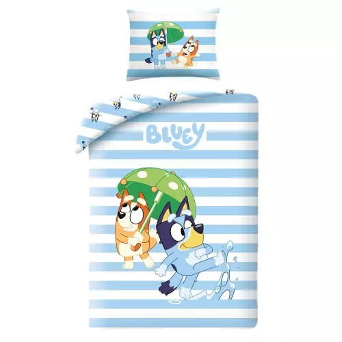 Bavlněné povlečení Bluey stripe 140x200+70x90
