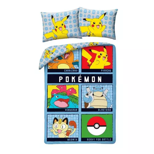 Bavlněné povlečení Pokémon portrét 140x200+70x90
